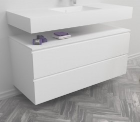 MDF Bathroom Cabinet - 2 drawers
