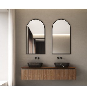 3D effect oak cabinet | 2 drawers + 2 basins