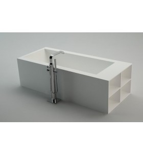 Corian® Bathtub Made to Mesure | Side Shelves