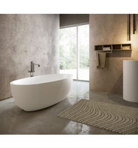 GERALDINA Freestanding Solid Surface Bathtub - 170cm