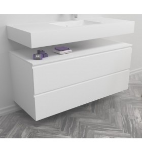 MDF Bathroom Cabinet - 2 drawers