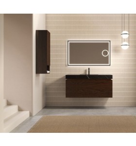 Wood Vanity Unit with Hi-Macs® Basin | 2 Drawers | 3001562
