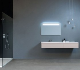 Limerick Corian® design basin with Vanity Unit - 2 drawers