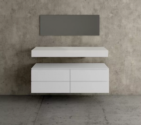 MDF Bathroom Cabinet - 4 drawers
