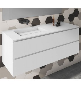 Corian® design basin with vanity unit - 2 Drawers