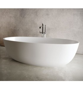 GERALDINA Freestanding Solid Surface Bathtub - 170cm