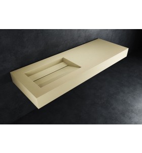 London Hi-Macs® Wall-Hung Washbasin | Babylon Beige