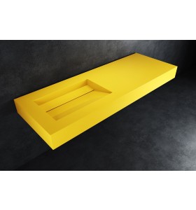 London Hi-Macs® Wall-Hung Washbasin | Banana