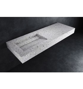 London Hi-Macs® Wall-Hung Washbasin | Shadow Queen Lucia